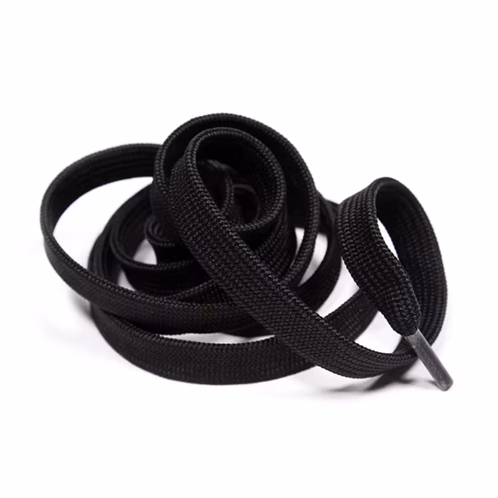 プリントロゴカスタムホワイトワイルドカラーネイビーブルーシューズロープフラット靴紐